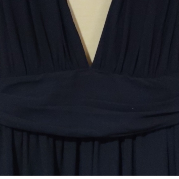 FLASH • SALE • Lulu’s • Heavenly Hues • Deep V Formal Dress in Blue - Picture 9 of 12